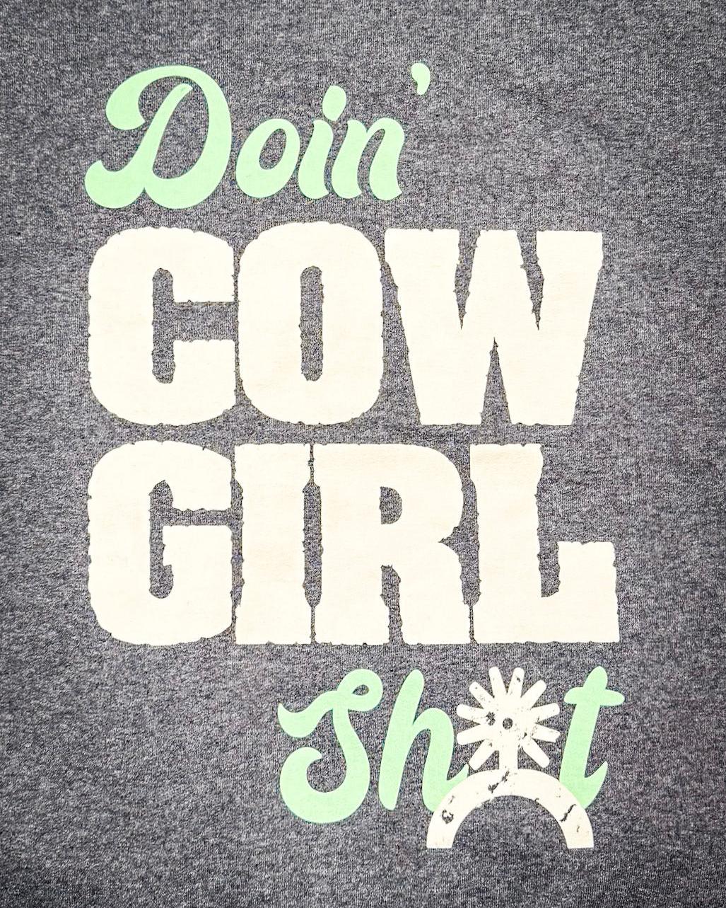 Doin' Cowgirl Sh*t Hoodie - Gray - Image 5