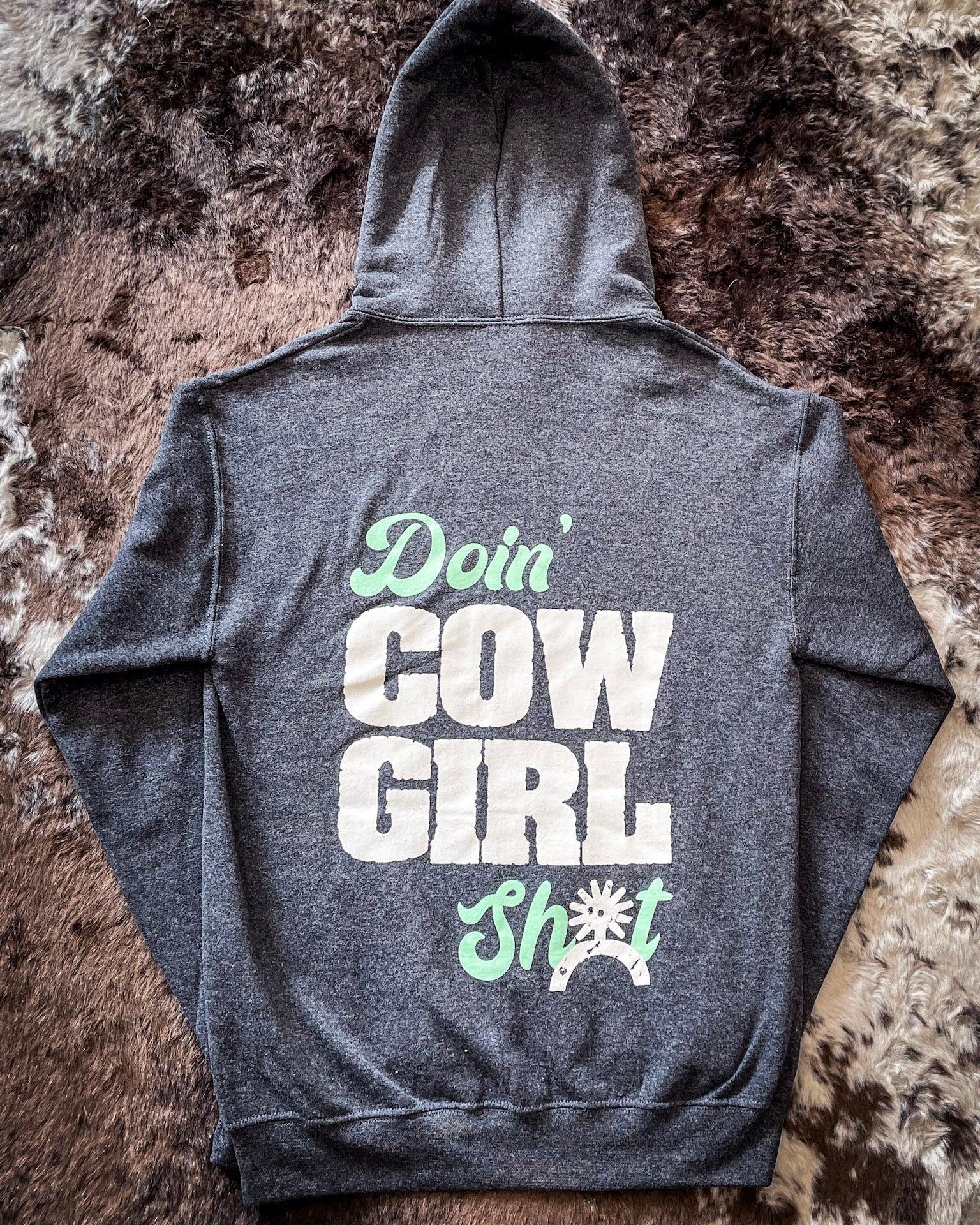 Doin' Cowgirl Sh*t Hoodie - Gray - Image 9