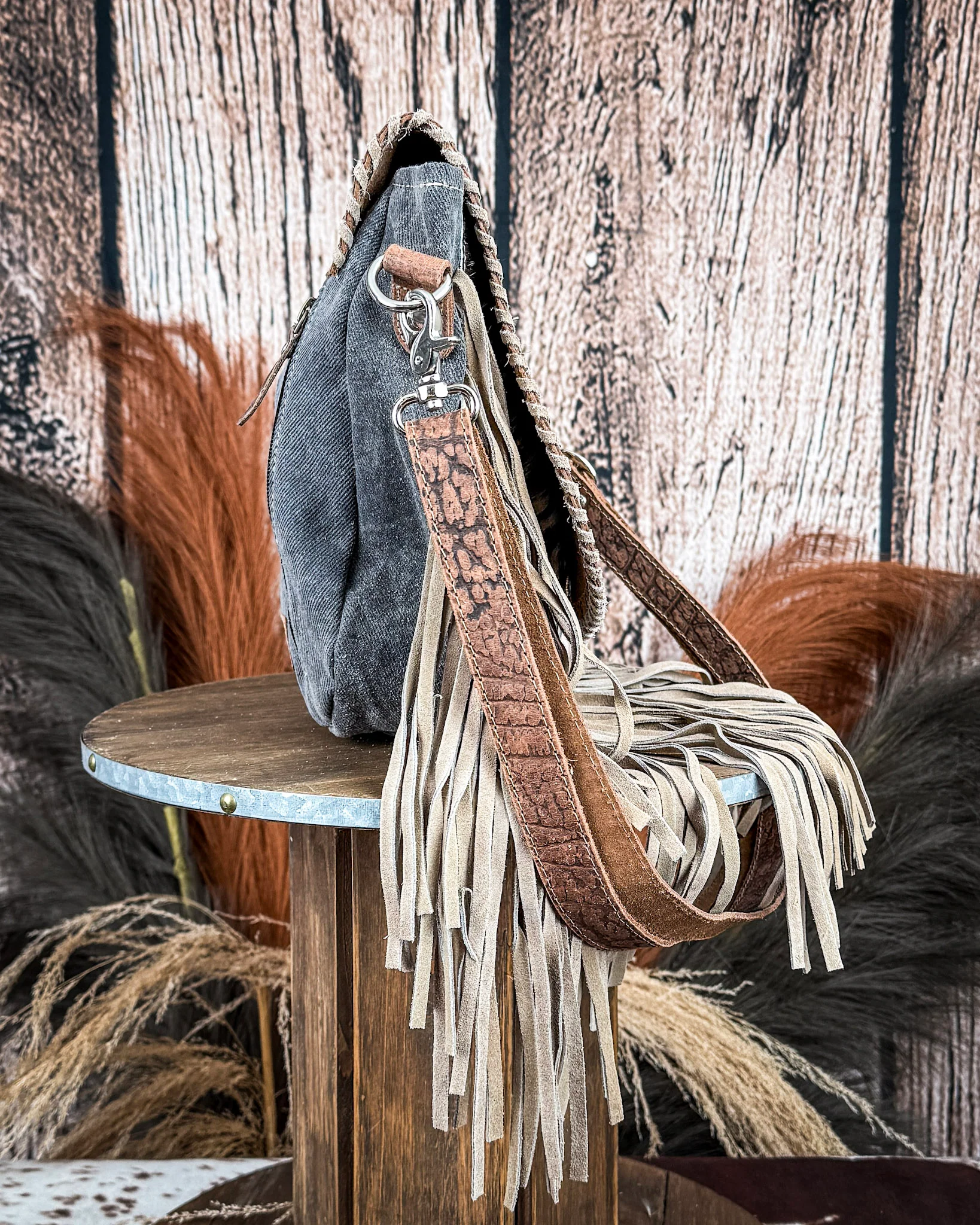 Dusty Lariat Concealed Carry Bag in Saddle Brown by Myra Bag - Image 3