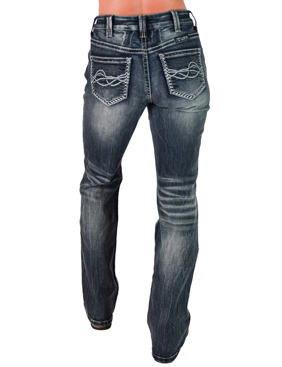 Fame Bootcut Jeans in Dark Wash by Cowgirl Tuff - Image 13