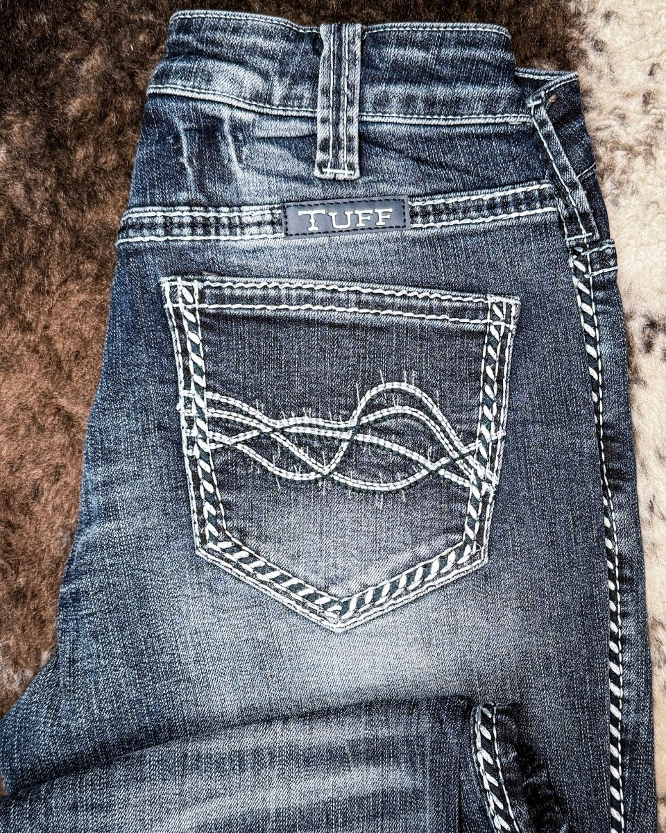 Fame Bootcut Jeans in Dark Wash by Cowgirl Tuff - Image 6
