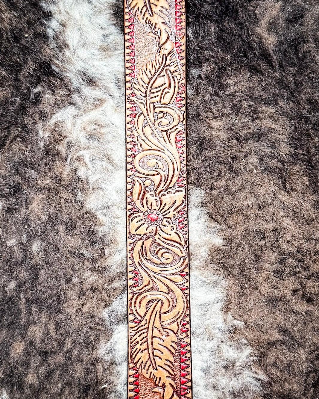 Flora - Brown and Red Hooey Belt - Image 4