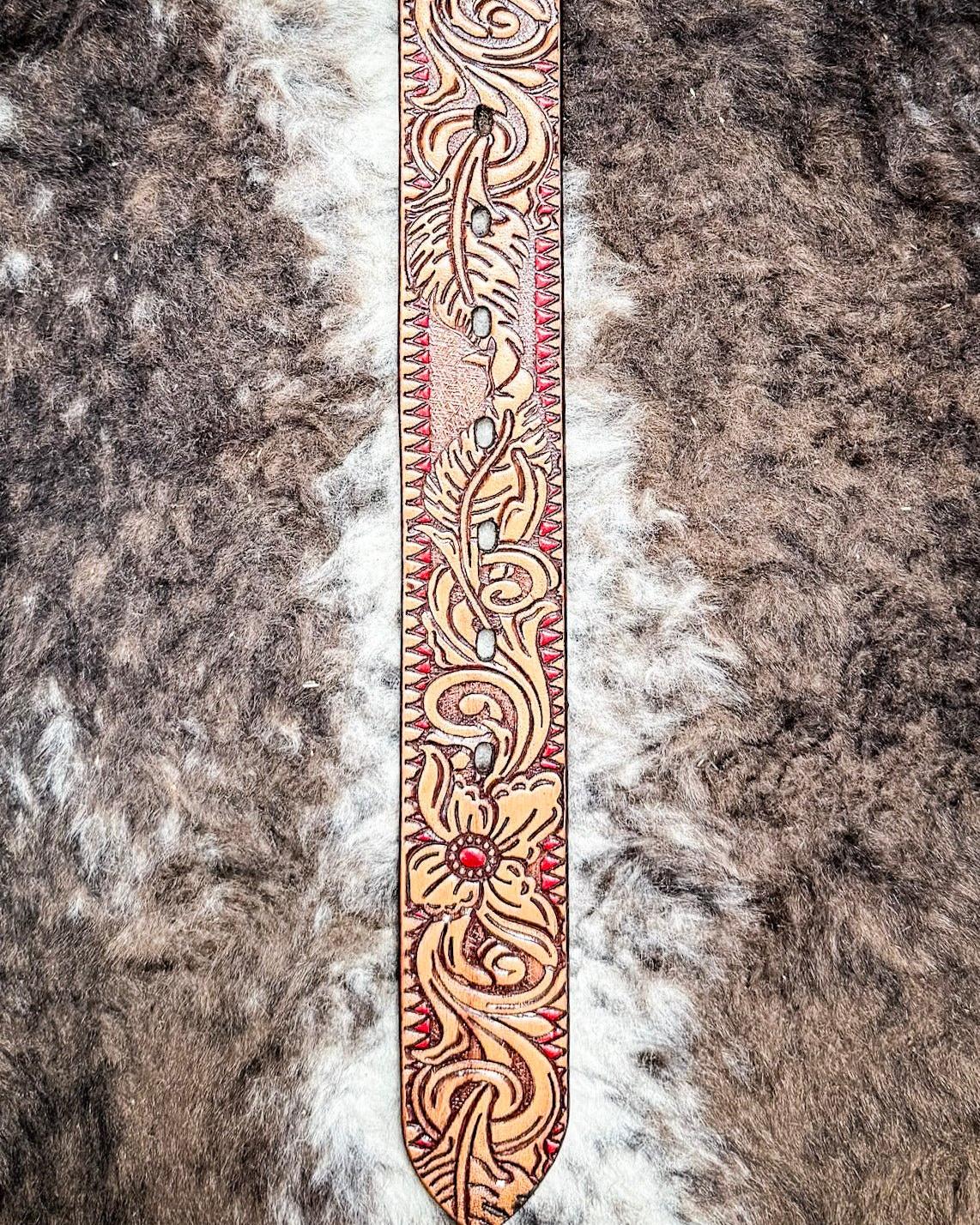Flora - Brown and Red Hooey Belt - Image 5
