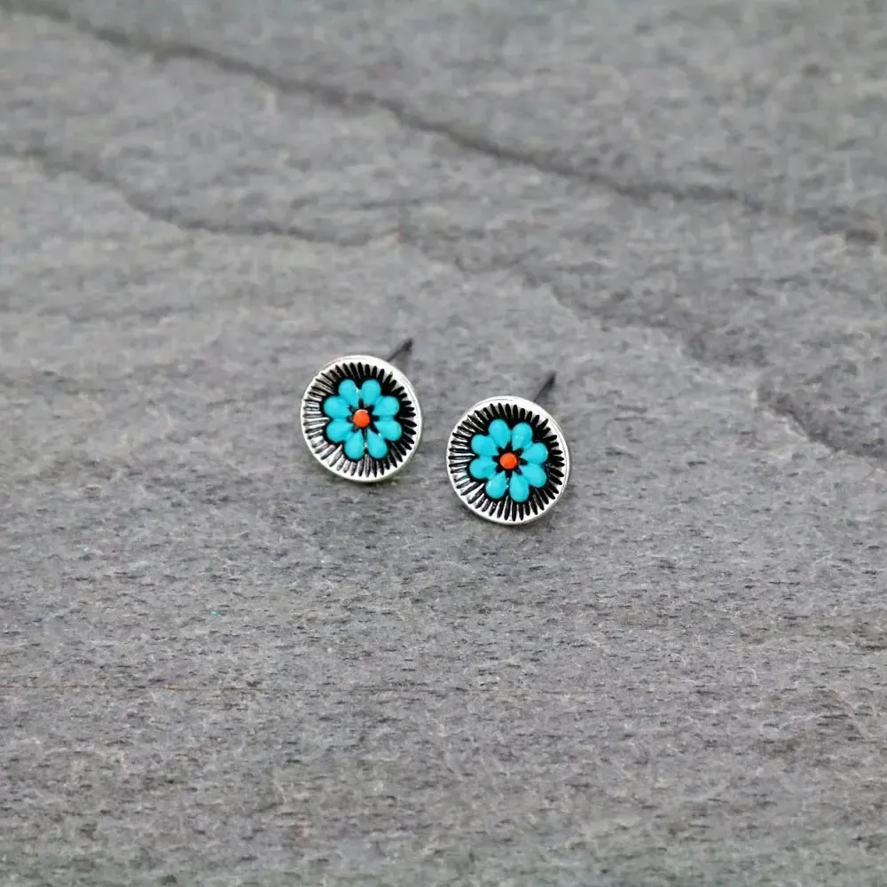 Flourish Flower Stud Fashion Earrings - Image 5