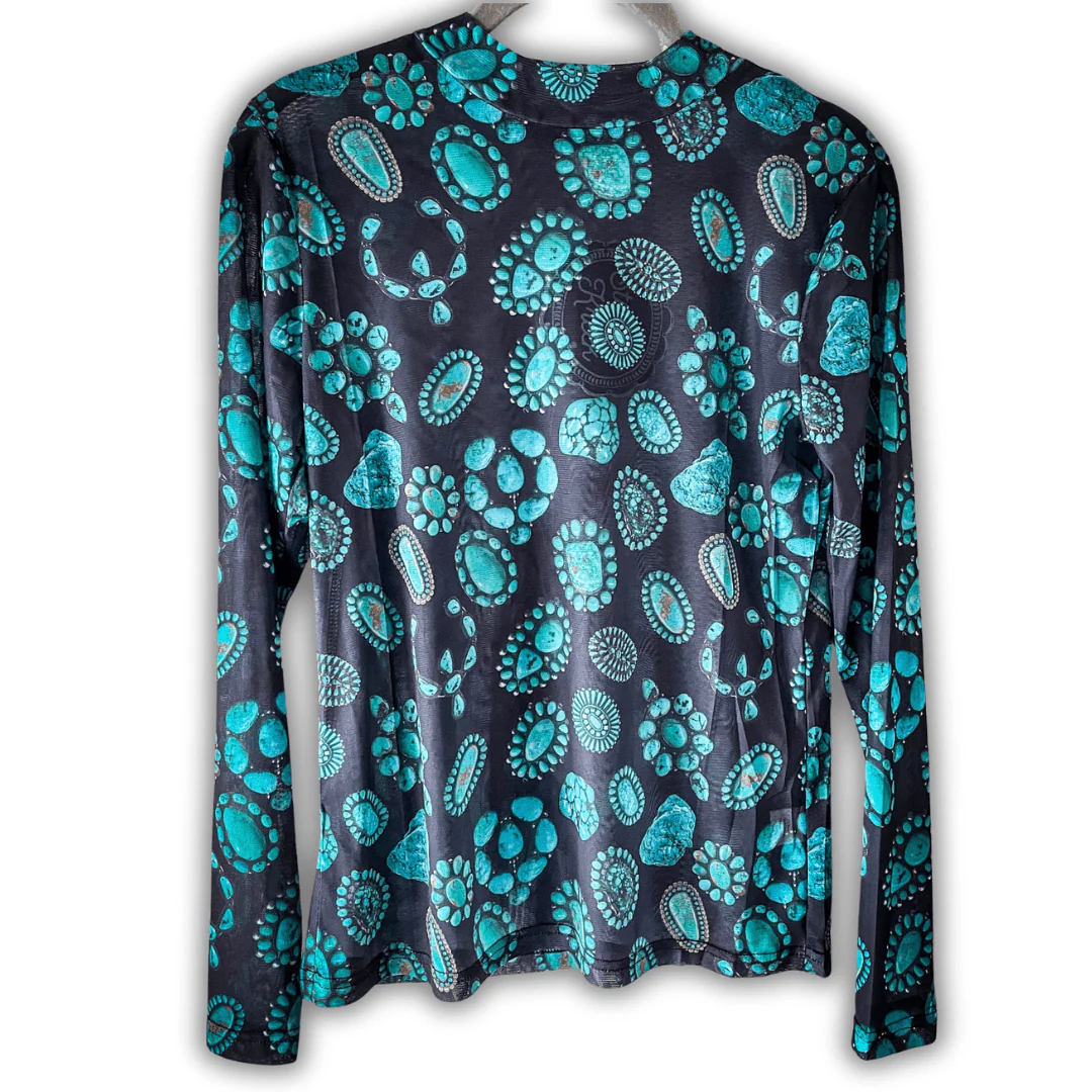 Sterling Kreek - Forever in Turquoise Mesh Top - Image 7