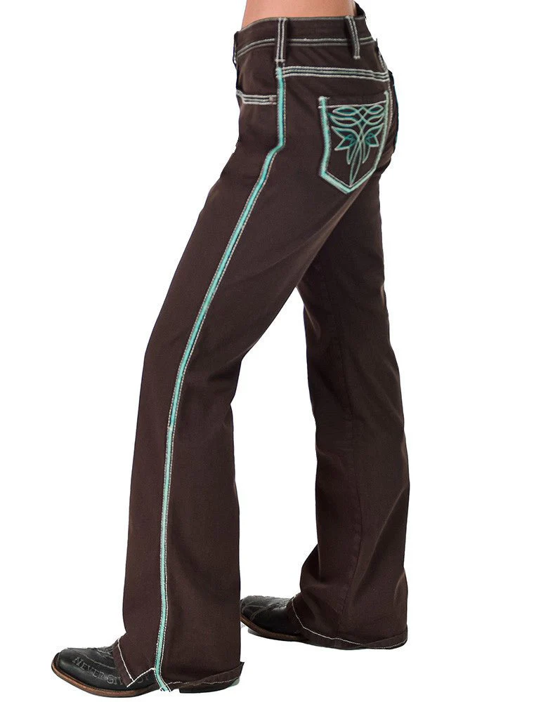 Go West Turquoise Bootcut Jeans by Cowgirl Tuff - Image 14
