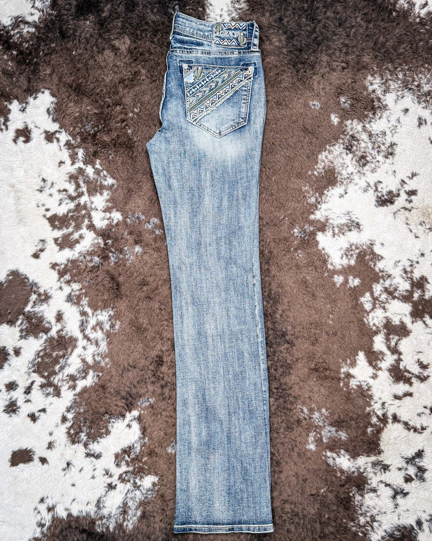 Cactus Canyon Women's Easy Fit Boot Cut Jeans by Grace in LA - Image 7