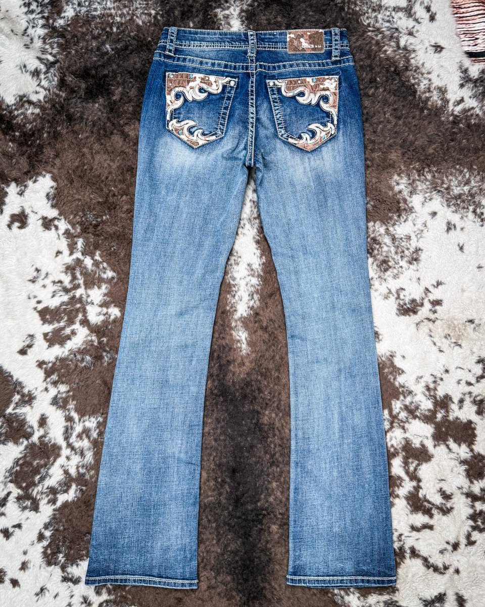 Wild Hide Women's Easy Fit Boot Cut Jeans by Grace in LA - Image 4