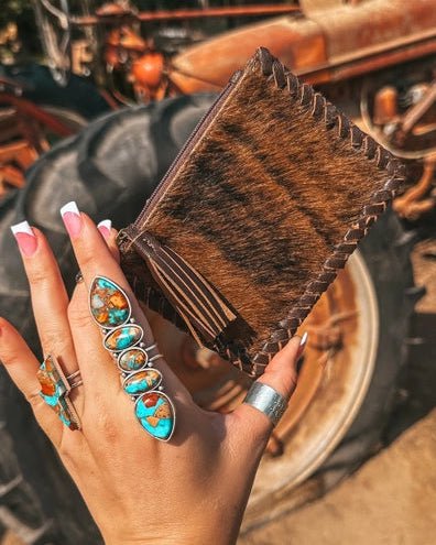 Hazy Ryder Leather Card Holder in Brown by Haute Southern Hyde - Image 4