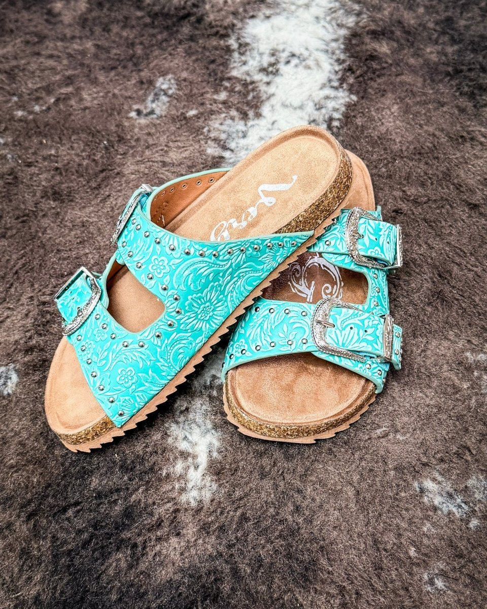 Heidi Sandal in Turquoise by Very G - Image 5