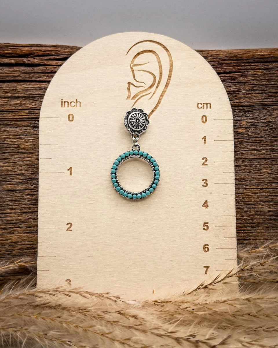 Heirloom Halo Dangle Hoop Earrings - Image 2