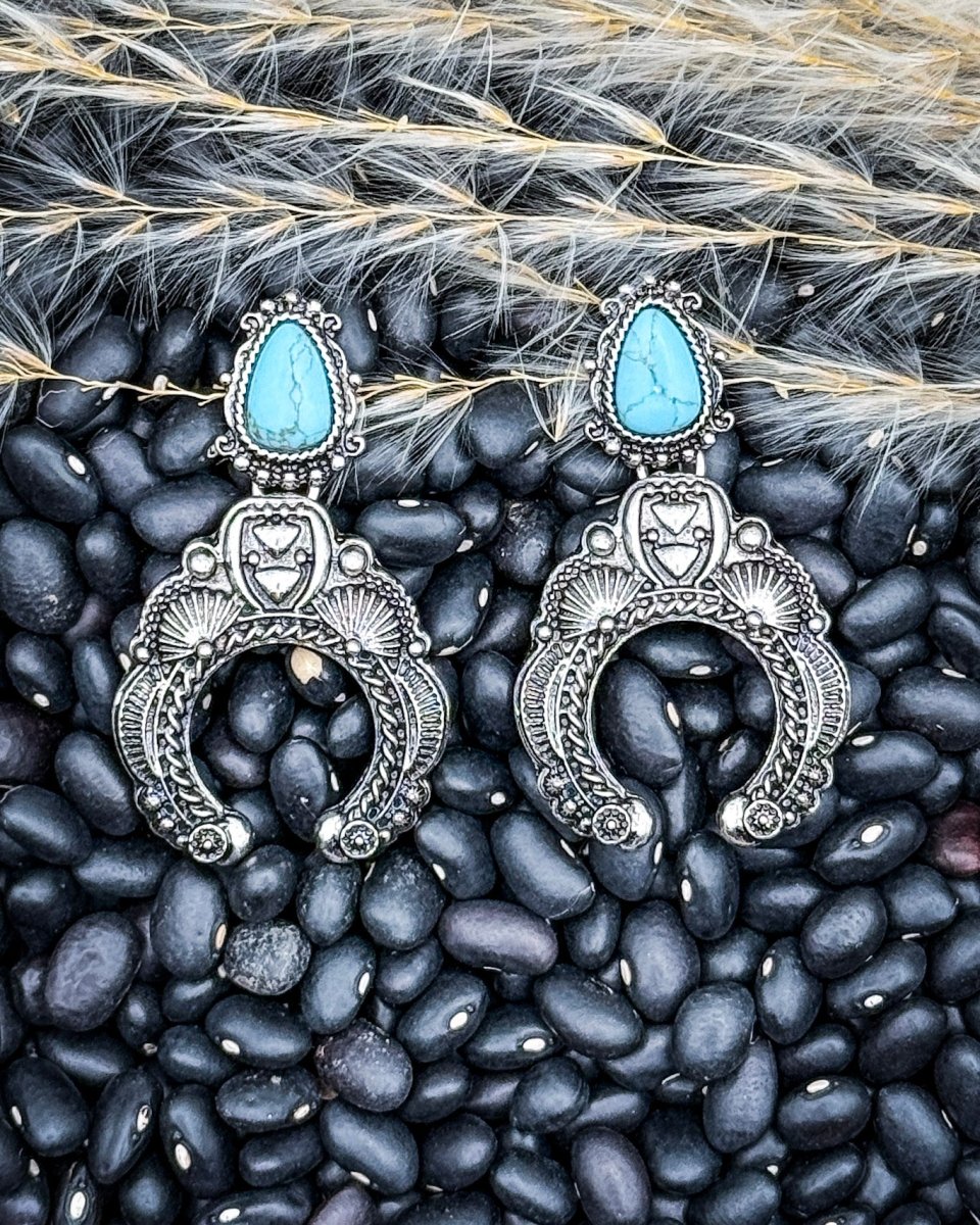 Highmark Squash Blossom Dangle Earrings