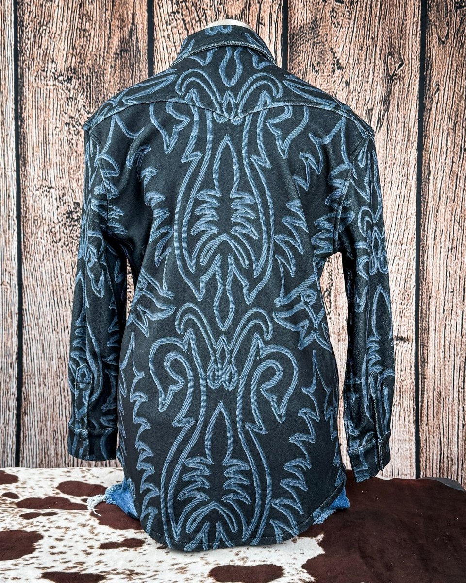 Hollis Boot Stitch Fleece Shacket by Lucky & Blessed - Image 17