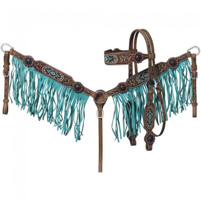 Isabella Brow Headstall and Breastcollar Set - Image 3