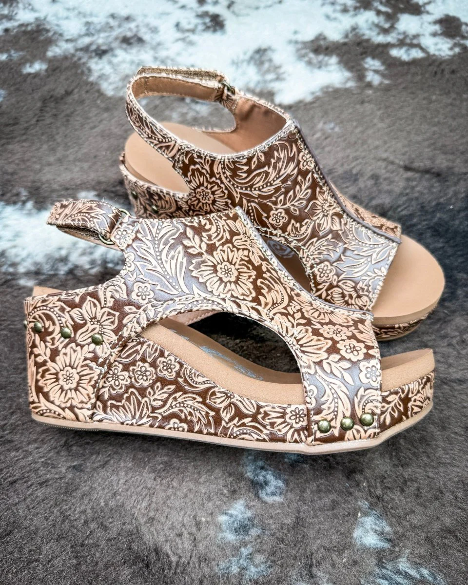 Isabella Tooled Wedge in Tan by Very G - Image 3