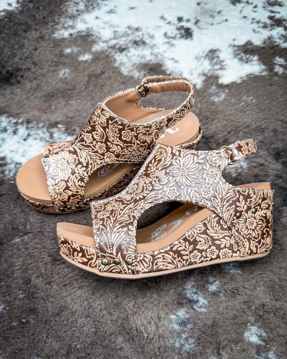 Isabella Tooled Wedge in Tan by Very G - Image 6