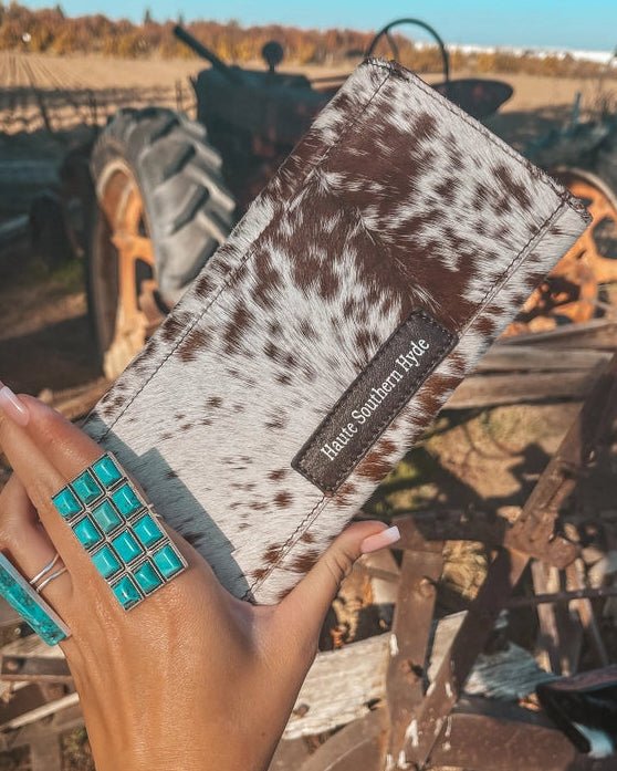 Jessie Jane Hide and Tooled Wallet in Brown by Haute Southern Hyde - Image 6