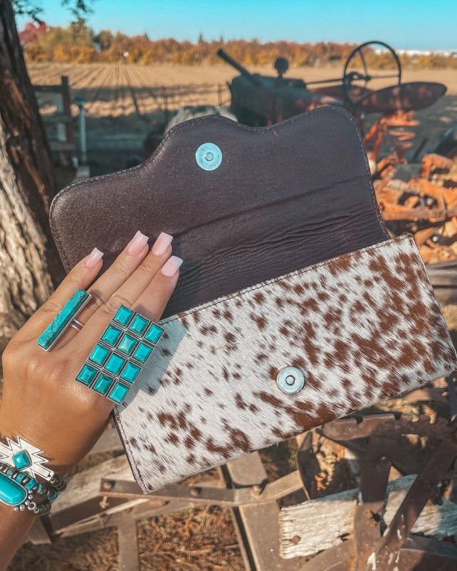 Jessie Jane Hide and Tooled Wallet in Brown by Haute Southern Hyde - Image 7