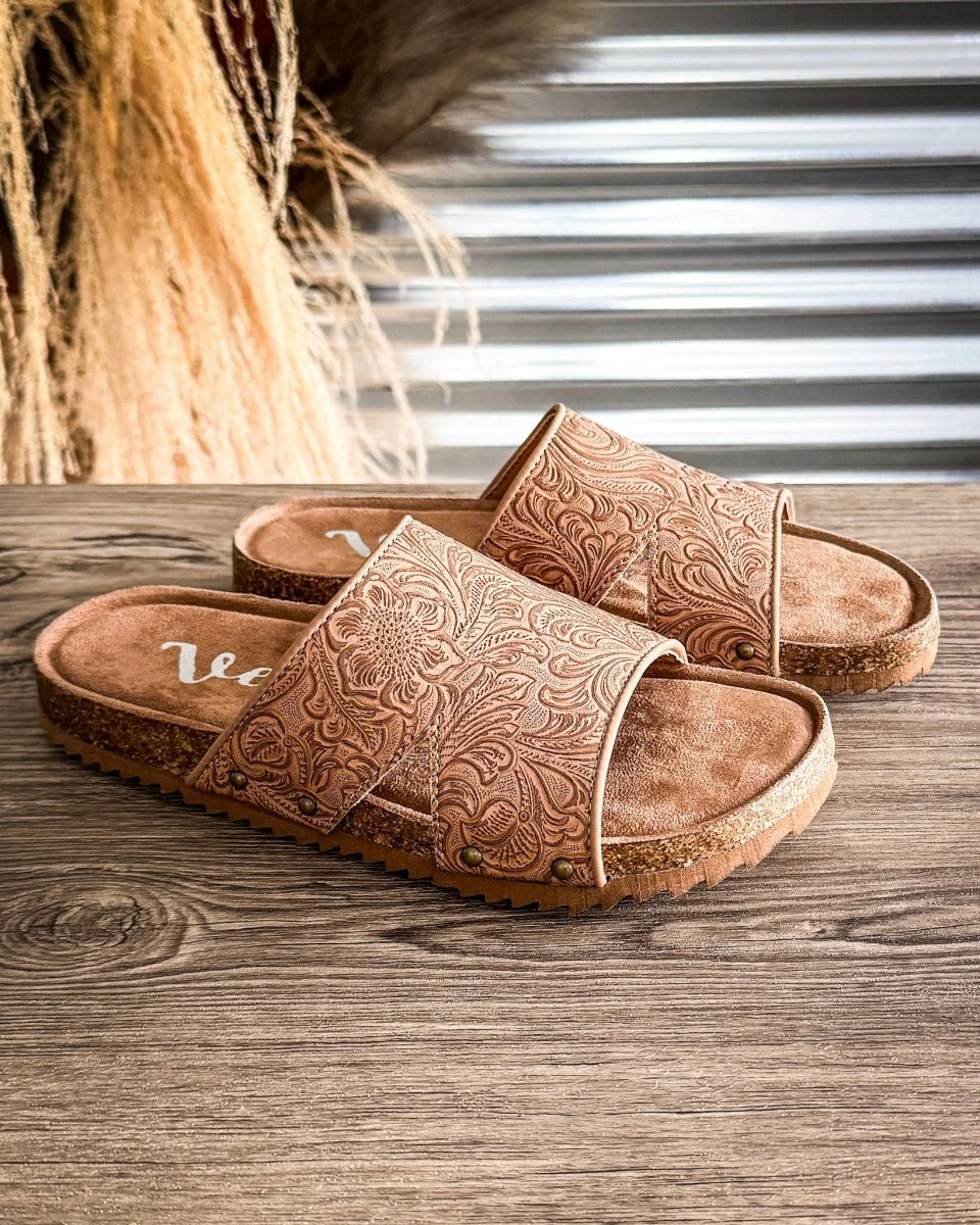 Jordyn Sandal in Light Tan by Very G