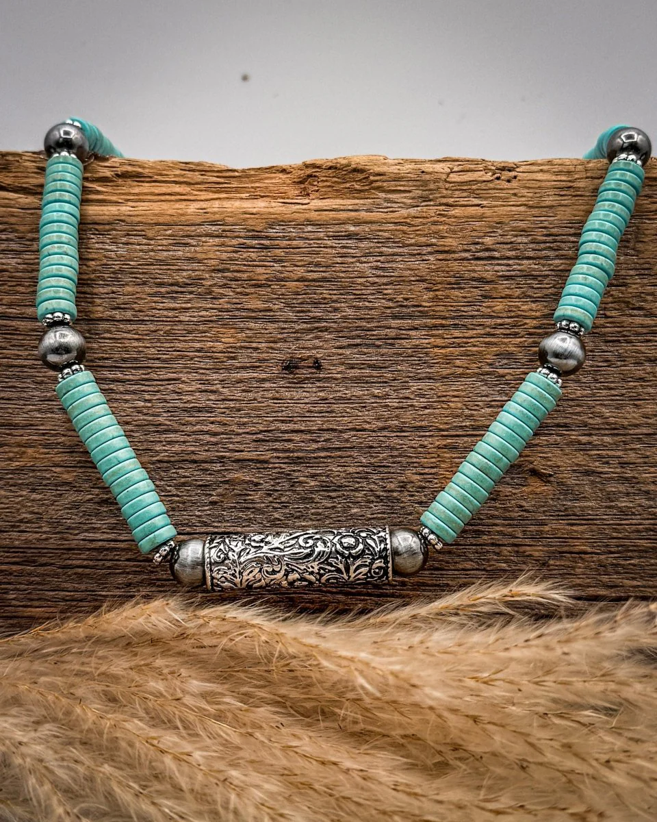 Kendall Barrel Bead Necklace Set