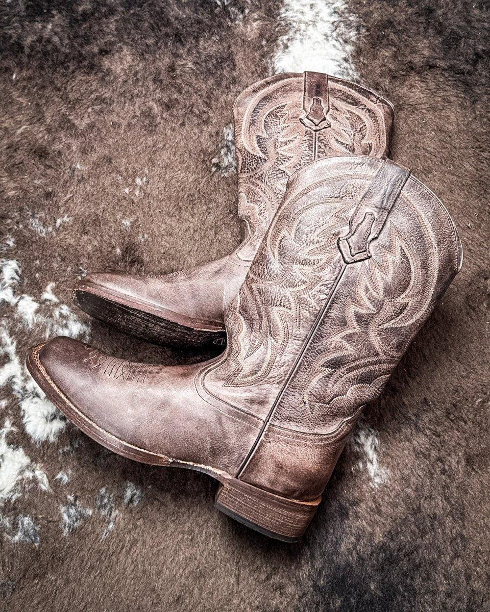 Lindsey Burnished Brown Boots by Roper - Image 3