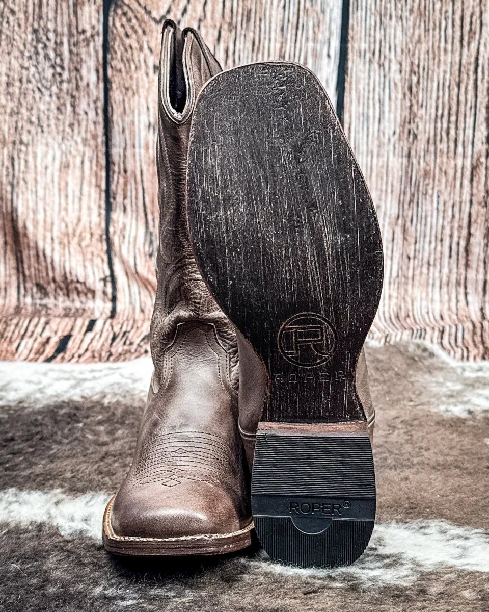 Lindsey Burnished Brown Boots by Roper - Image 5