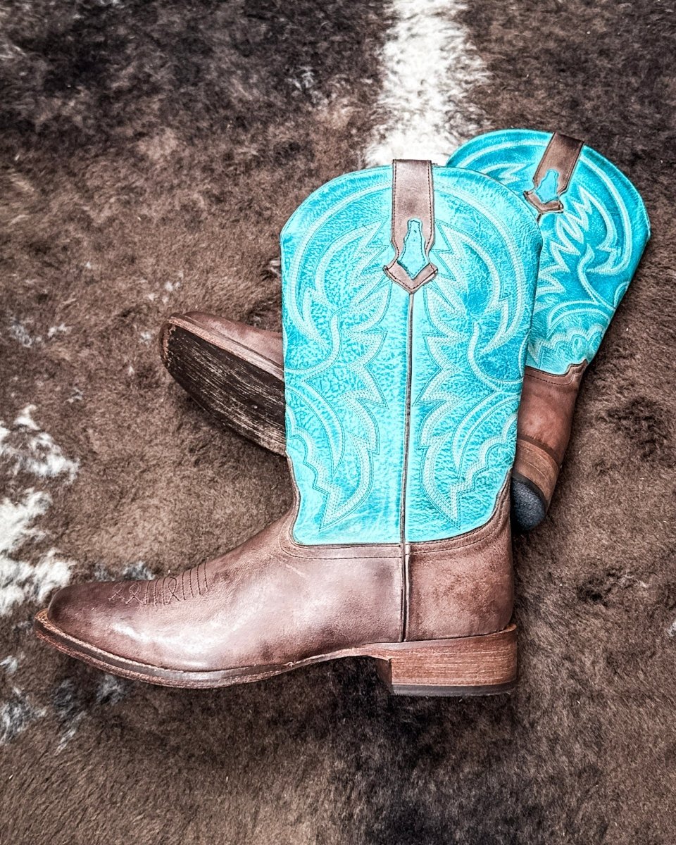 Lindsey Turquoise Boots by Roper - Image 3