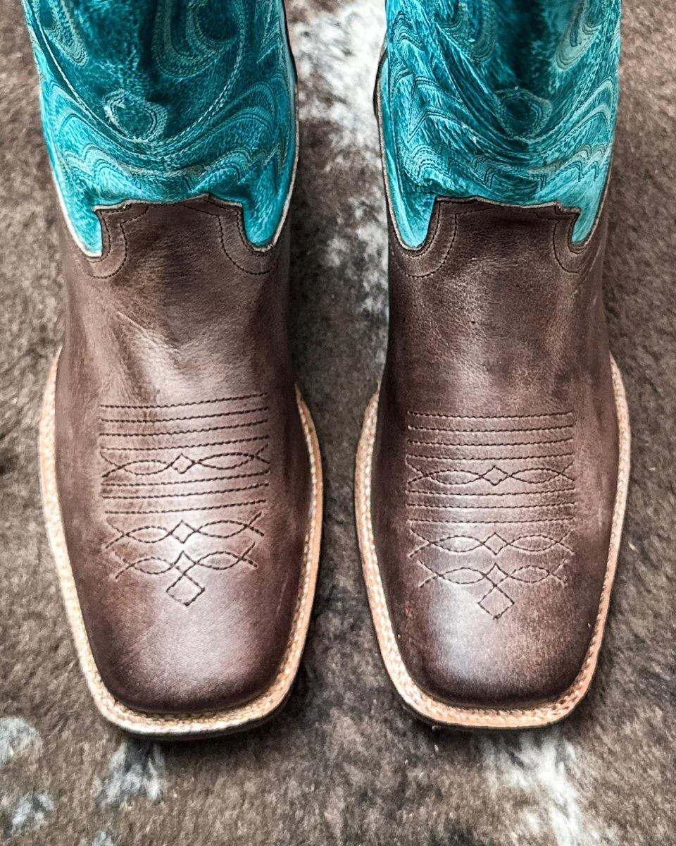 Lindsey Turquoise Boots by Roper - Image 4