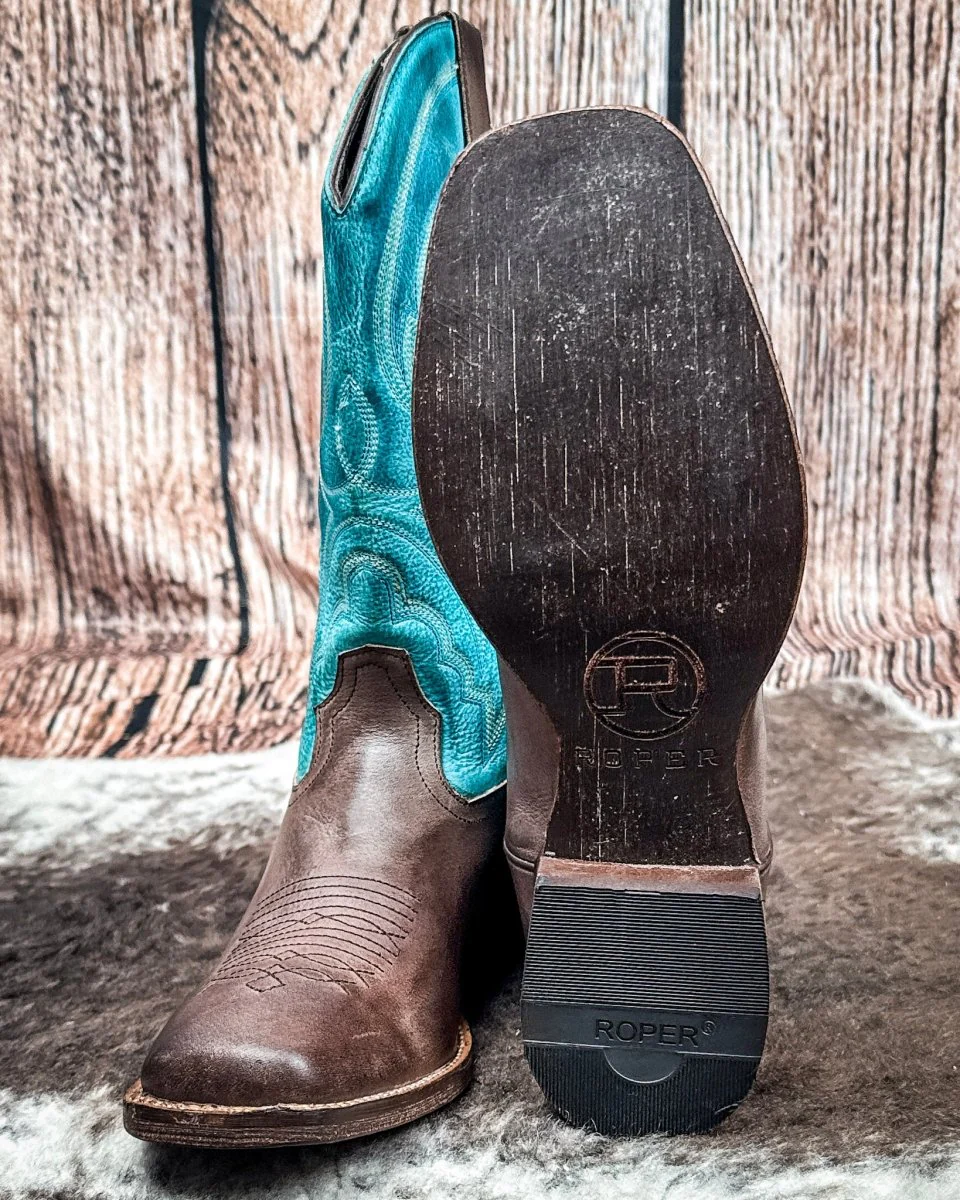 Lindsey Turquoise Boots by Roper - Image 5