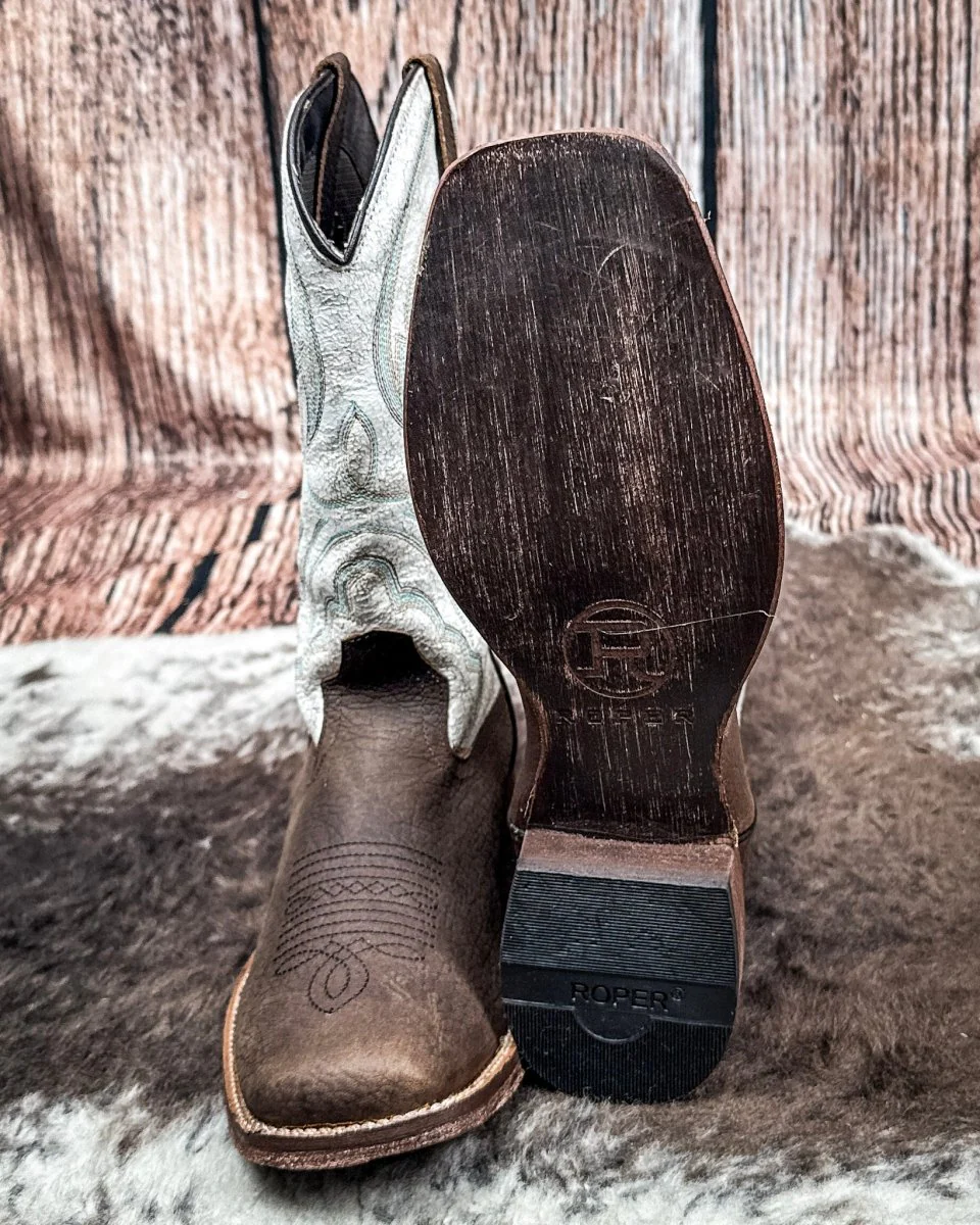 Lindsey White Boots by Roper - Image 5