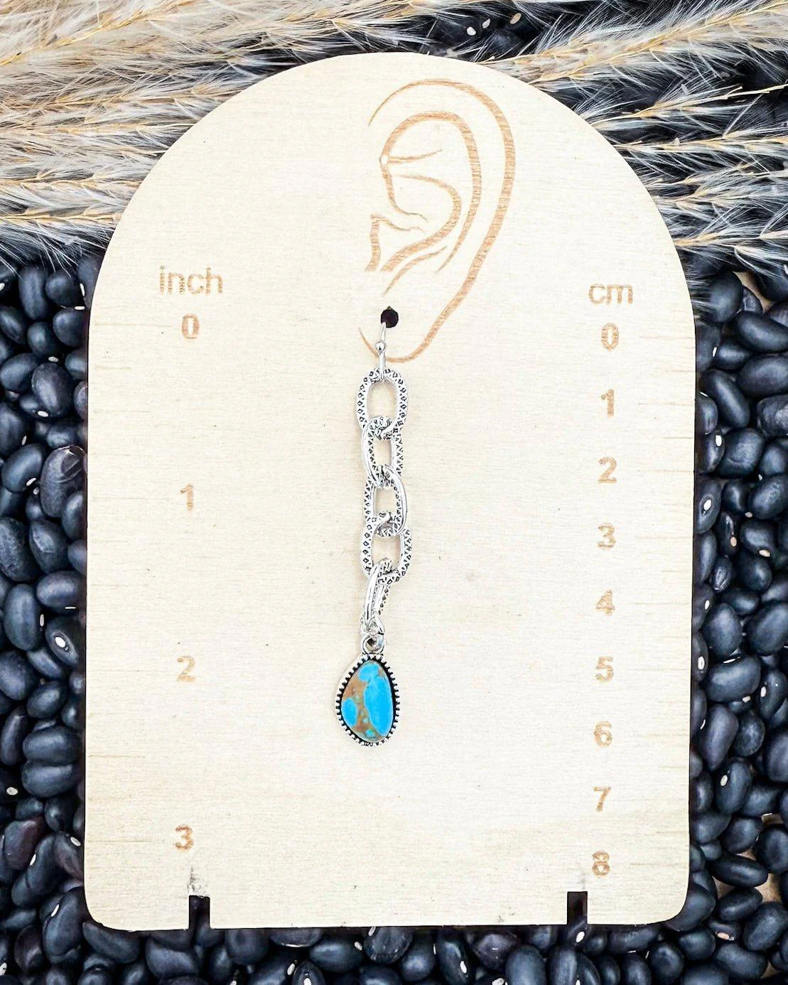 Linked In Chain Dangle Fashion Earrings - Image 3