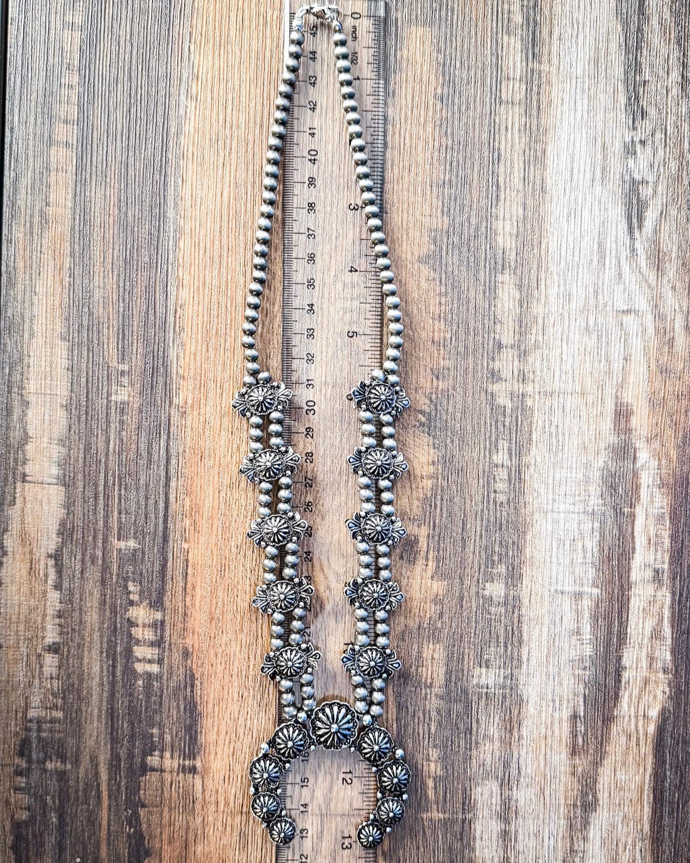 Liria Squash Blossom Fashion Necklace Set - Image 6