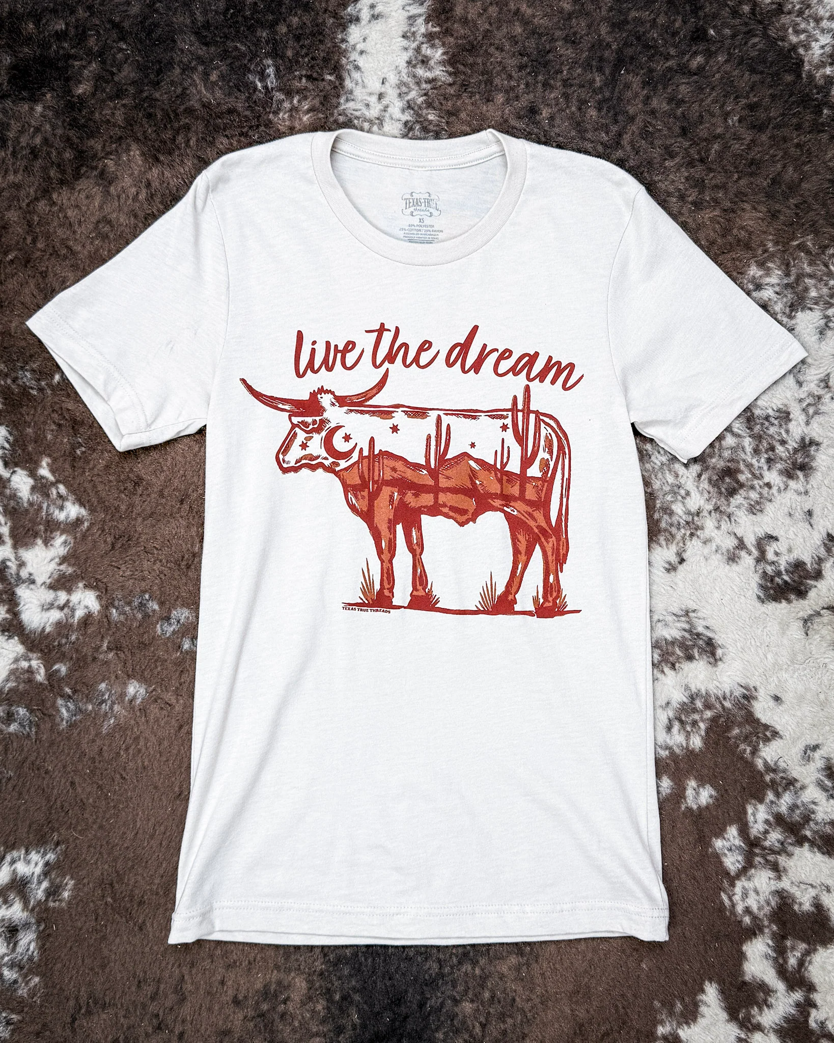 Live the Dream Boyfriend Tee in Natural - Image 4