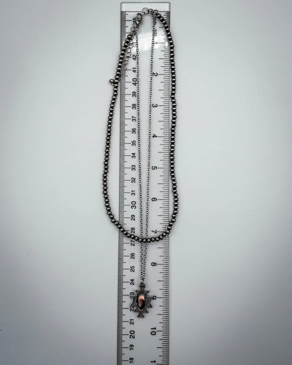 Marley Layered Aztec Necklace - Image 3