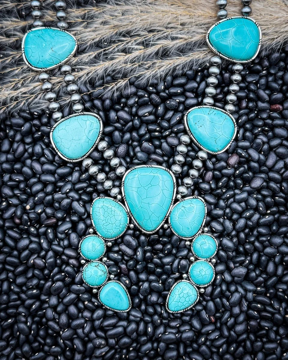 Mesa Vale Squash Blossom Statement Necklace