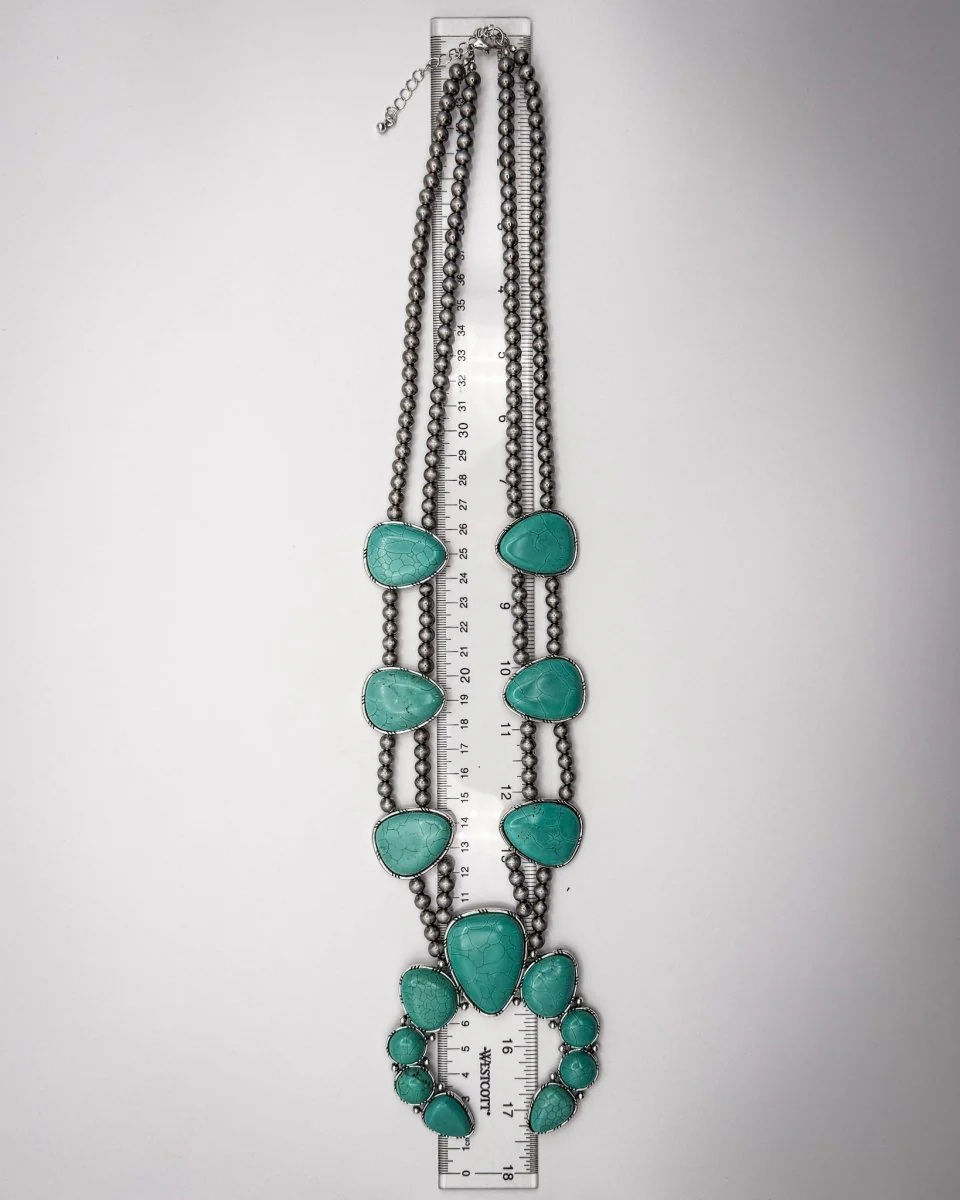 Mesa Vale Squash Blossom Statement Necklace - Image 4