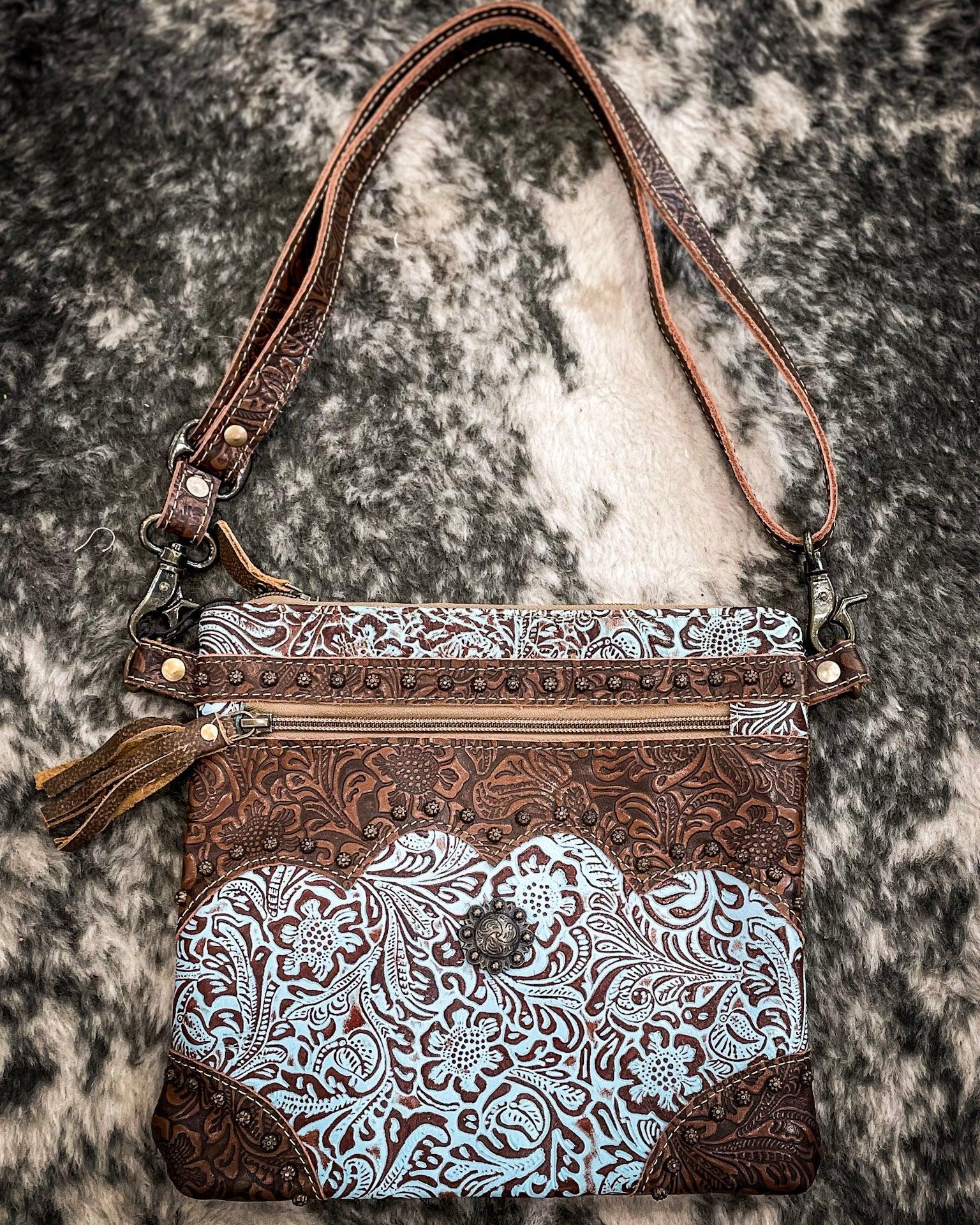 Azure Aesthetic Leather Bag by Myra Bag - Image 4
