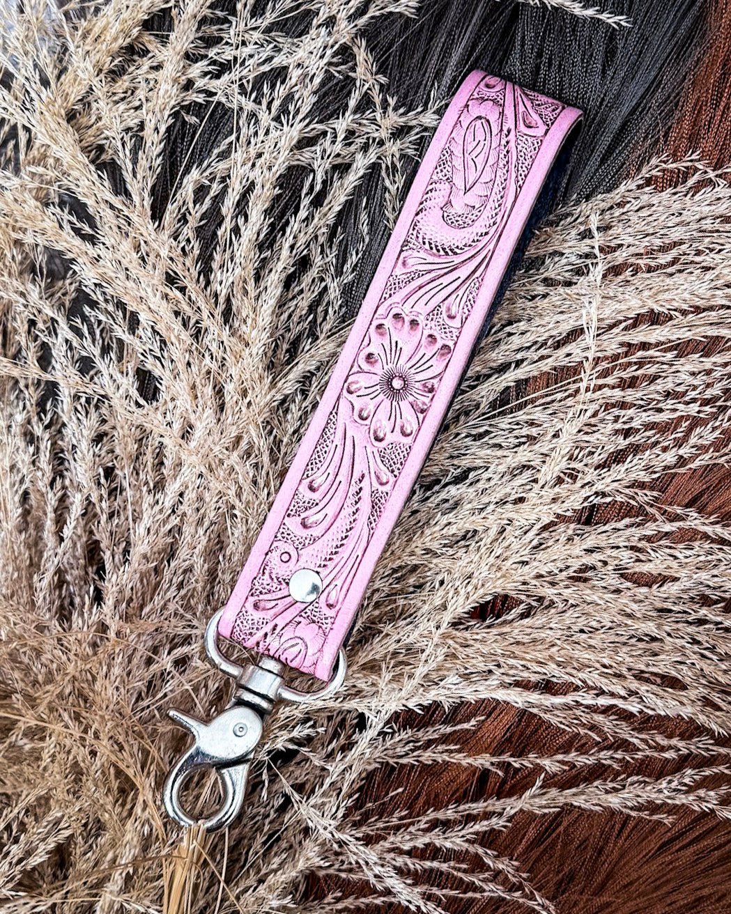 Myra Bag - Blooming Meadows Key Fob in Pink