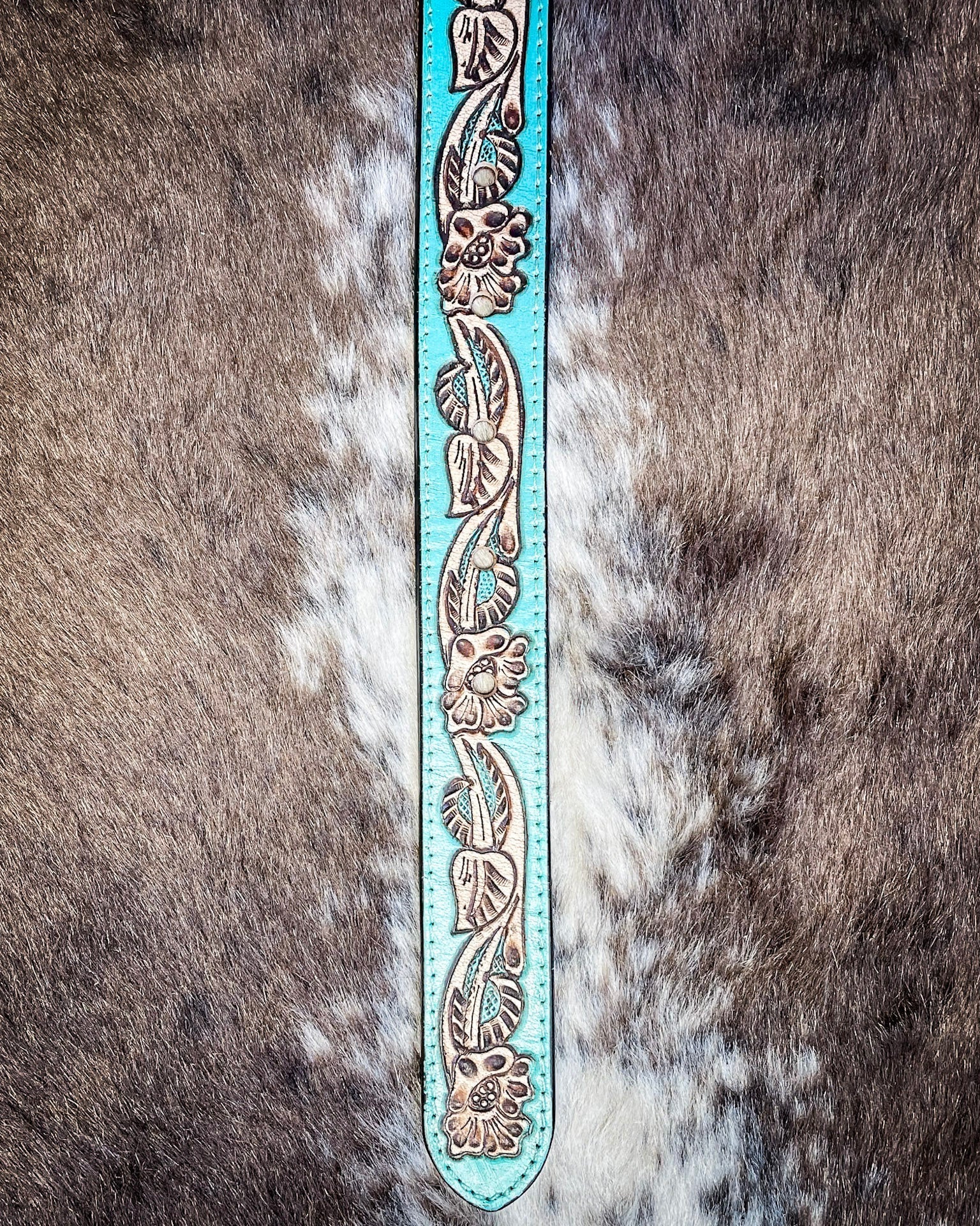 Canyon Shadow Hand Tooled Belt by Myra Bag - Image 3
