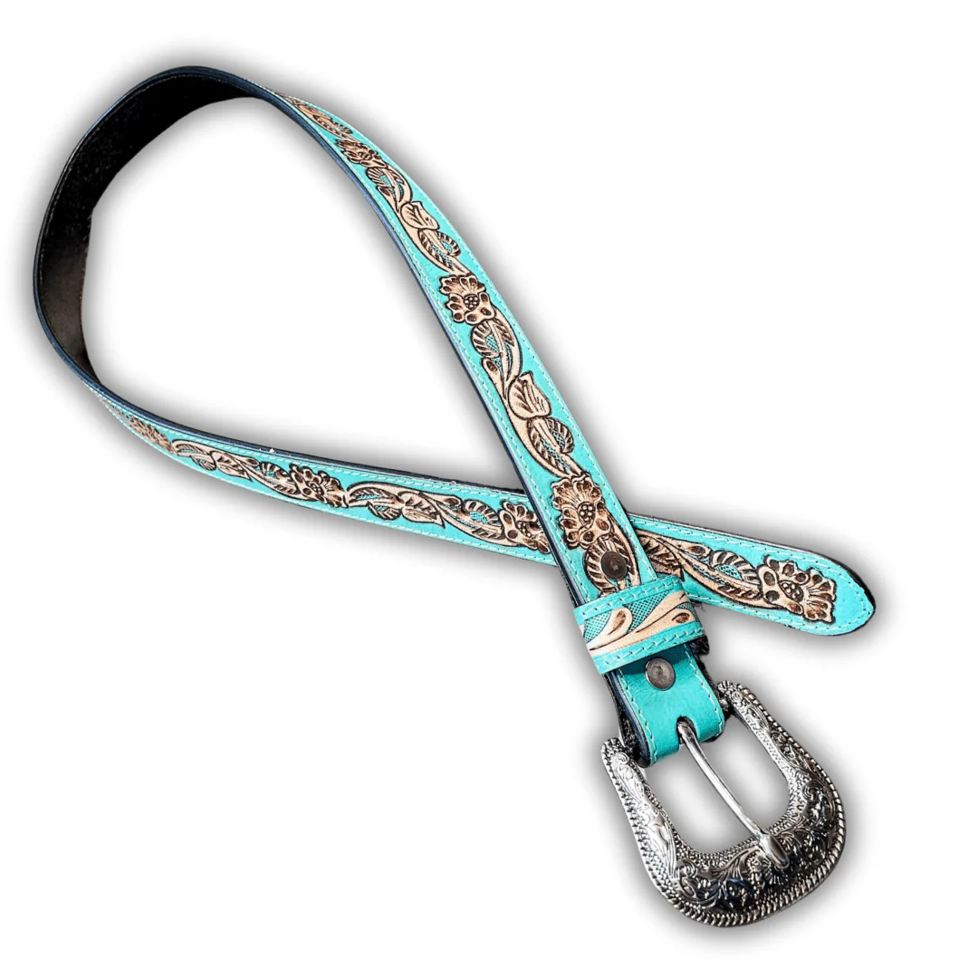 Canyon Shadow Hand Tooled Belt by Myra Bag - Image 5