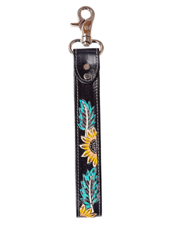 Cheyenne Bloom Hand-Tooled Key Fob by Myra Bag - Image 6