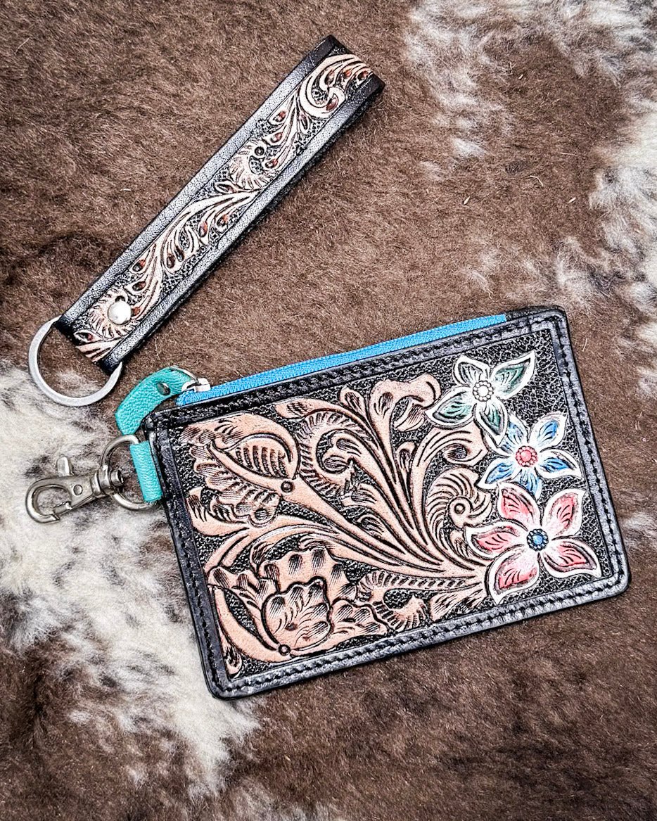 Pride of Prickly Pears Card Holder in Black by Myra Bag - Image 3