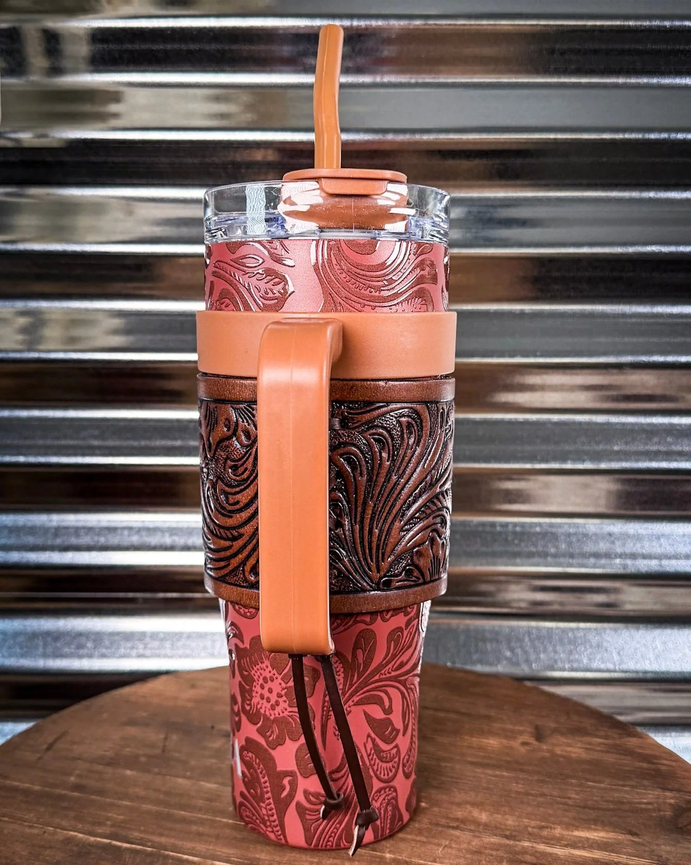 Myra Bag - Wide Wyoming Tumbler in Brown - Image 4