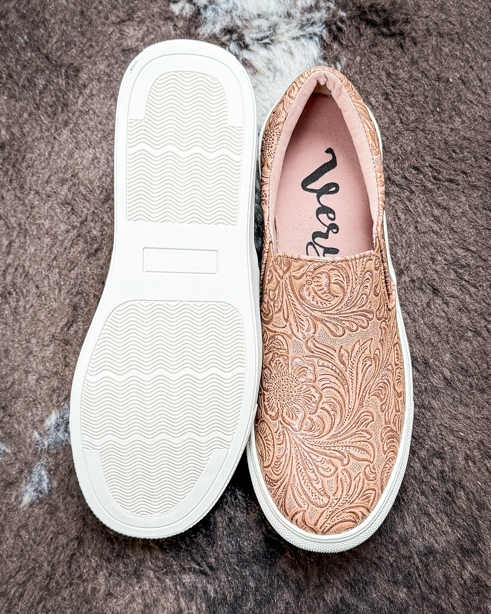 Nova Slip-On Sneaker in Tan by Very G - Image 7