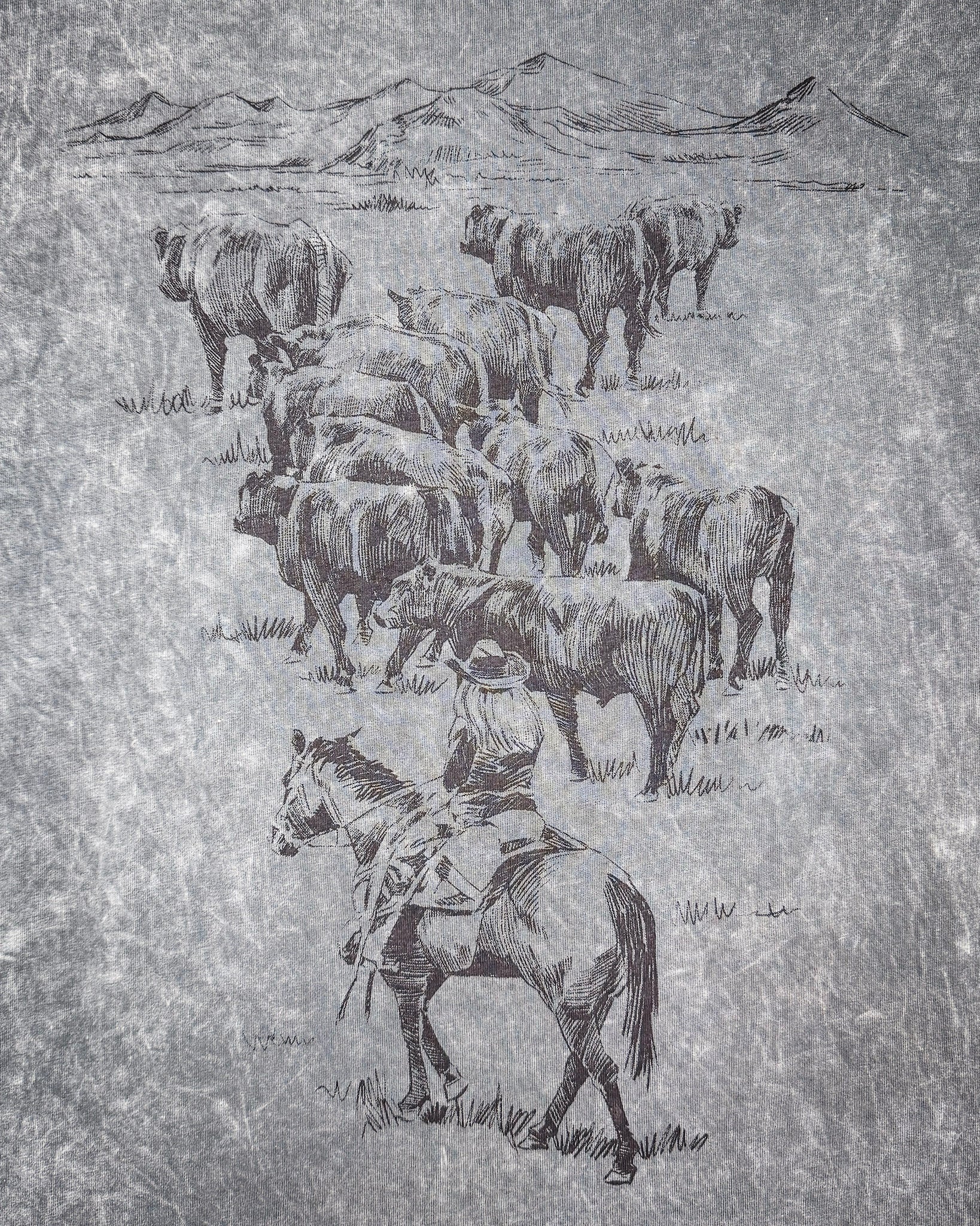 Open Range Boyfriend Tee in Stone Gray Mineral Wash - Image 4