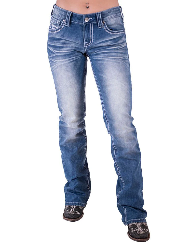 Original Shattered Bootcut Jeans by Cowgirl Tuff - Image 11
