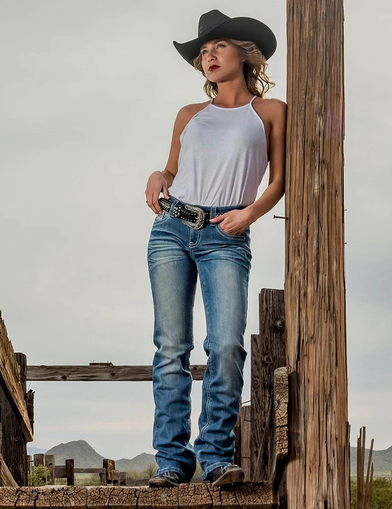 Original Shattered Bootcut Jeans by Cowgirl Tuff - Image 9
