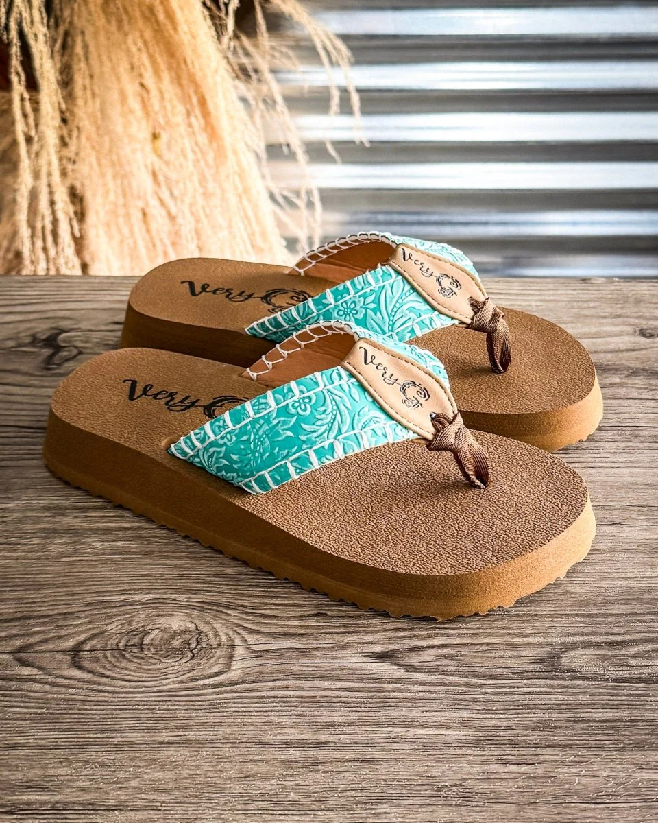 Pamela Sandal in Turquoise by Very G