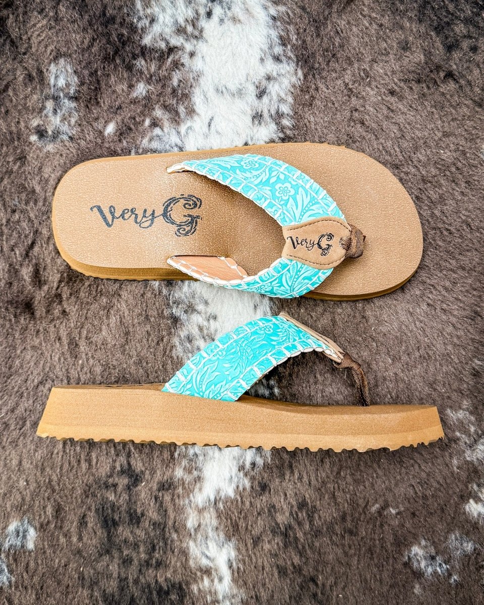Pamela Sandal in Turquoise by Very G - Image 3