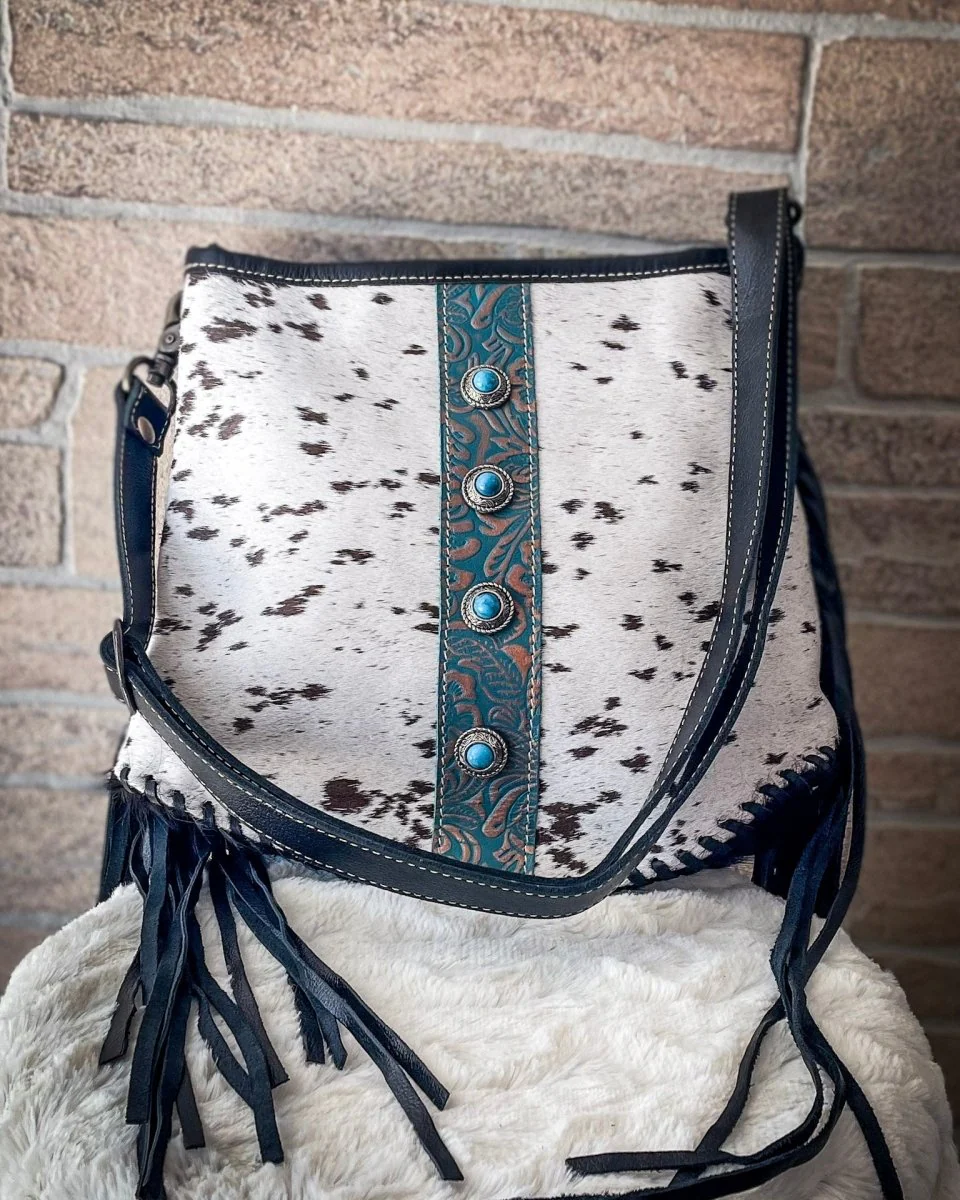 Paradox Hairon Fringe Crossbody Bag by Myra Bag - Image 2